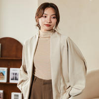 纤丝鸟 空气层休闲保暖可外穿家居服女士蝙蝠开衫 C23D64