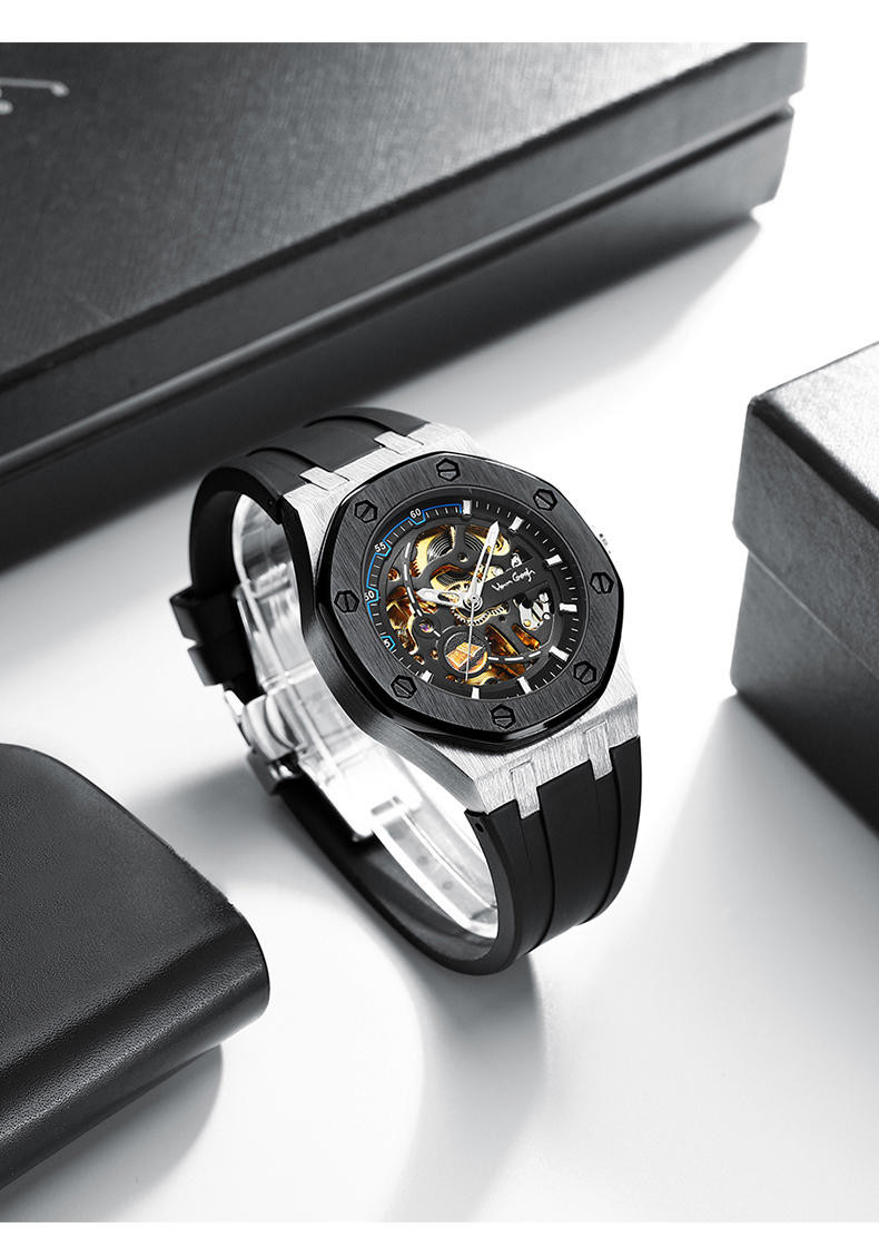 梵高(Vangogh)全自动机械男表艺术家·空城计系列 圣经44mm M-SG3R
