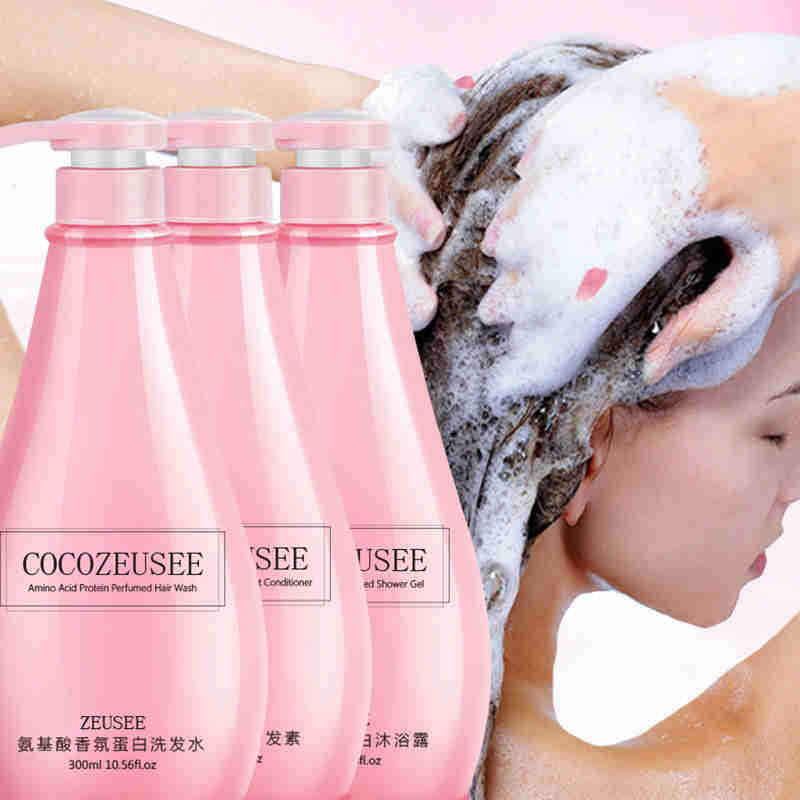 网红COCO香水洗发水护发素沐浴露身体乳套装4件套300ml*4