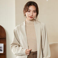纤丝鸟 空气层休闲保暖可外穿家居服女士蝙蝠开衫 C23D64