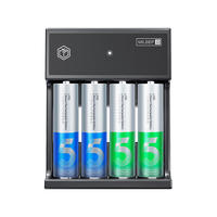 京东京造 5号充电电池 锂电池 1.5V恒压 Type-C充电 1000次循环充 4节快充充电套装 3000mWh