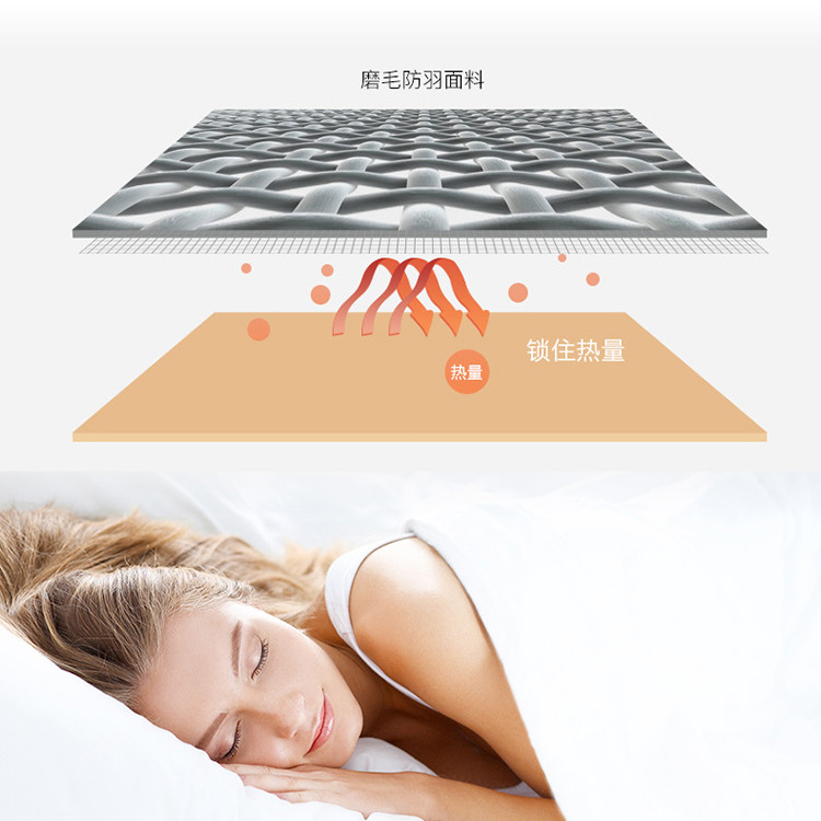 梦洁 1010289014 素馨羽丝绒四季被 1500g