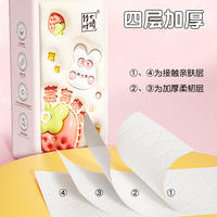 ZYQ-46715竹叶情白色气垫挂式抽纸（莓有烦恼）