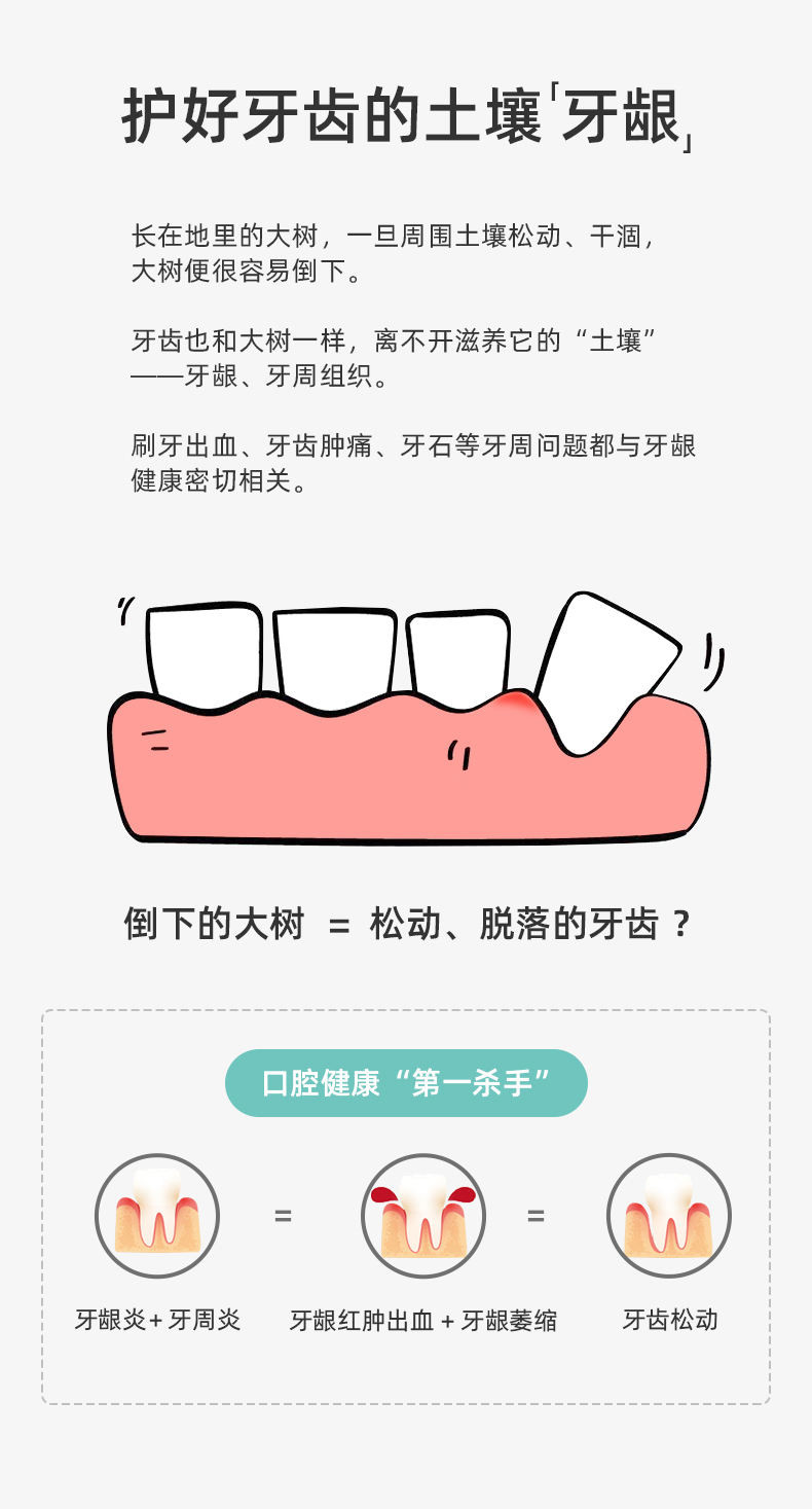 牙周修护牙膏香草薄荷味65g/支