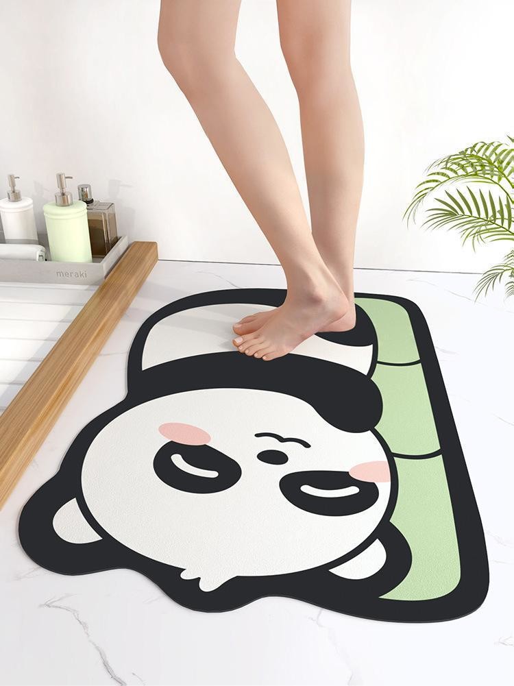 卡通动物地垫浴室硅藻泥地垫吸水地垫入户门门垫防滑垫