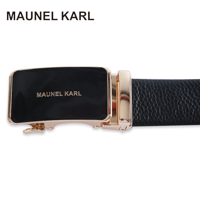 MAUNEL KARL男士皮带轻奢实木礼盒MK06654金