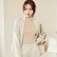 纤丝鸟 空气层休闲保暖可外穿家居服女士蝙蝠开衫 C23D64