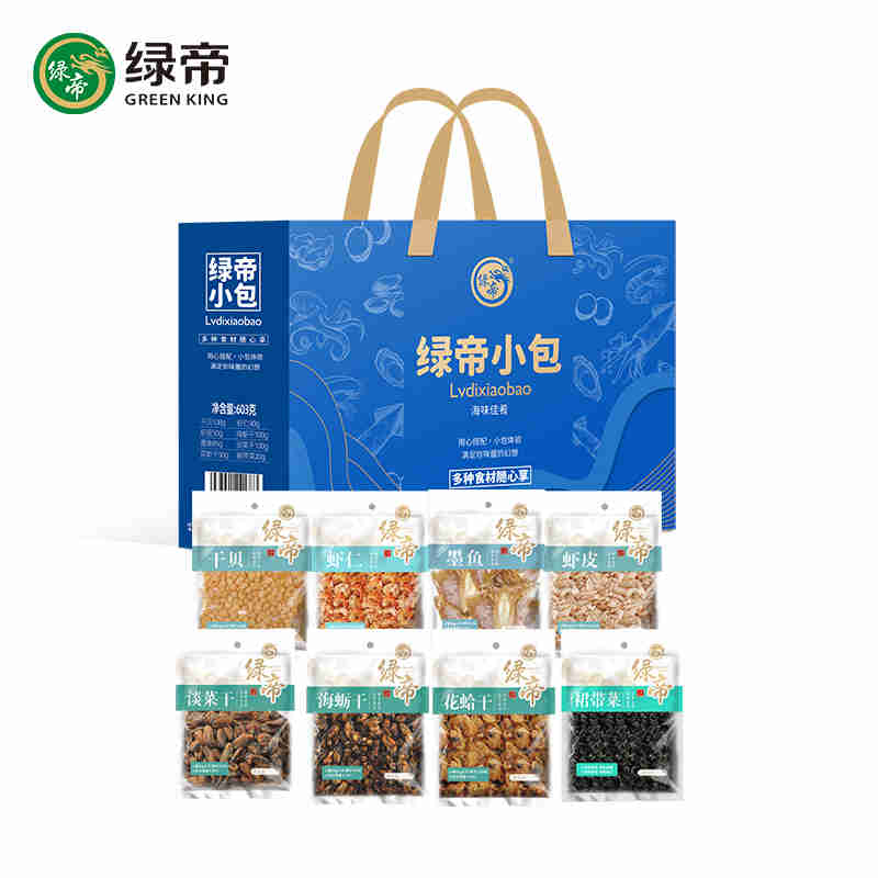 绿帝海味佳肴海产品干货礼盒603g