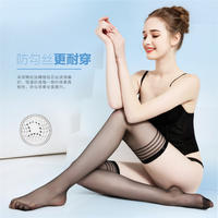 浪莎长筒丝袜连裤袜防勾丝夏超薄款黑肉色加长大腿袜过膝高筒袜防滑 六双装 均码 ZT6411-6
