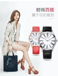 宝格薇时尚曲线镶嵌钻石皮带男女对表AG6012/BG6012