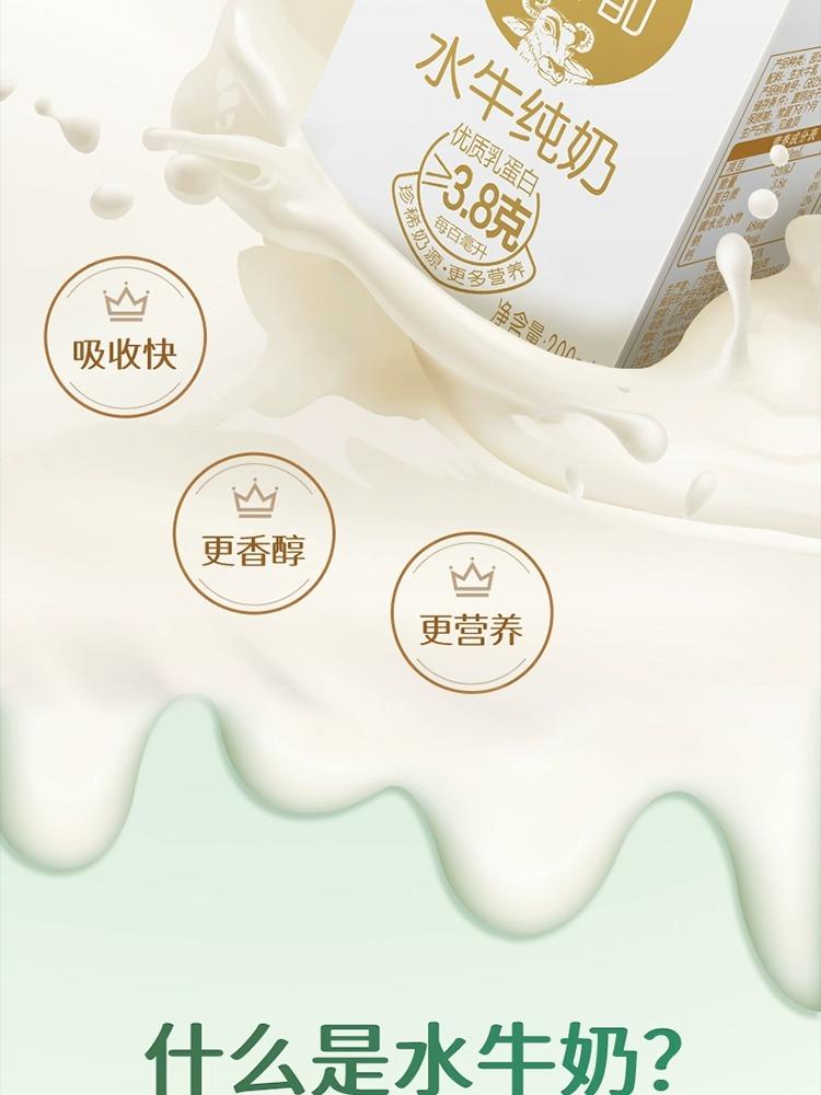 百菲酪水牛纯奶补钙营养蛋白牛奶