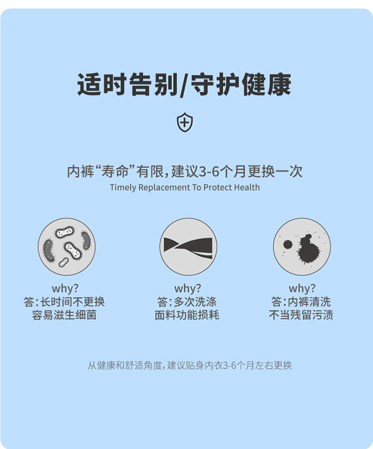 纤丝鸟 （3条装）国家AAA级抑菌标准高支高密新疆长绒棉超柔男士平角裤ZC2003