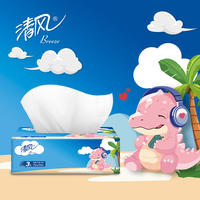清风卡通3层100抽/6包 BR40AB