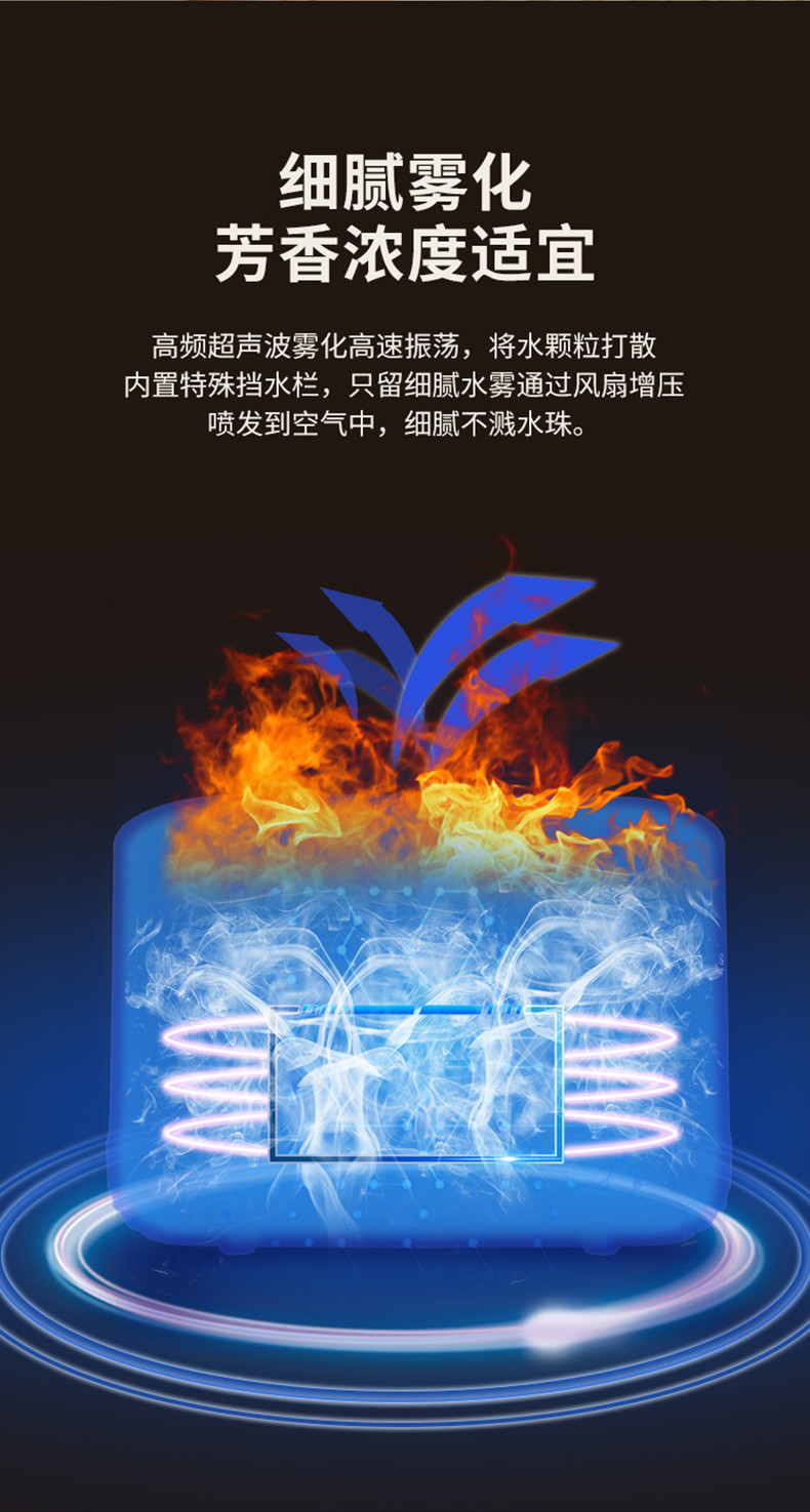 兴航线 火焰香薰加湿器-麋鹿加湿器空气加湿机300ml