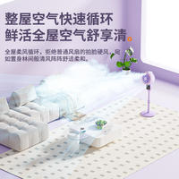 扬子空气循环扇电风扇家用落地扇静音遥控立式喷雾声控语音电扇