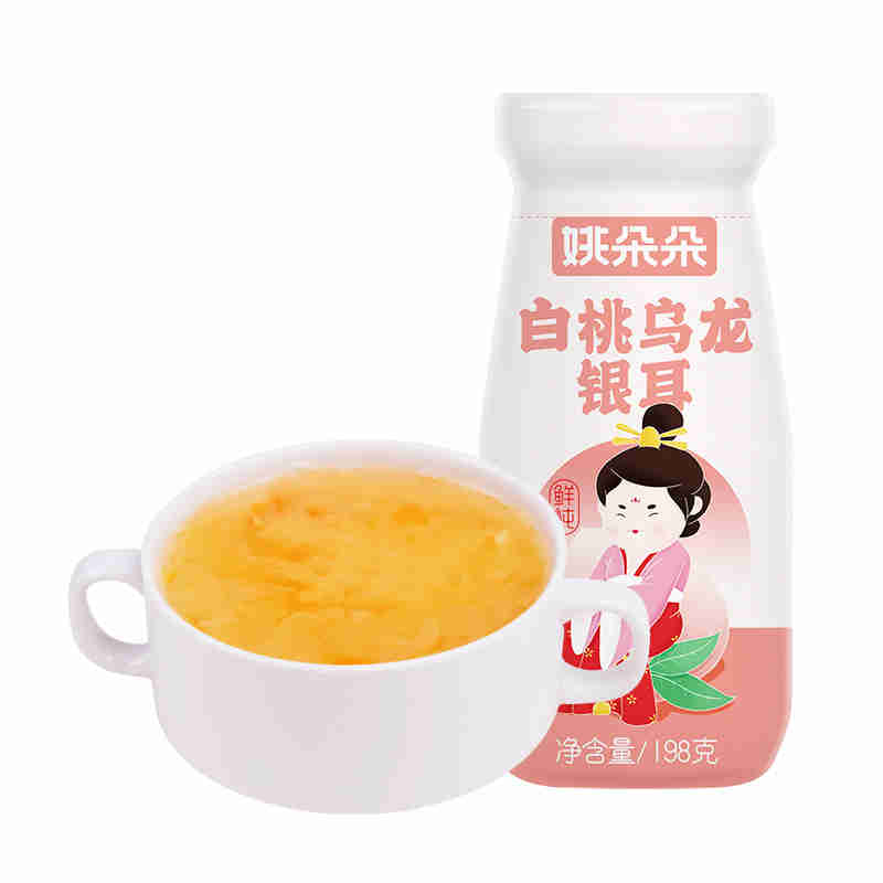 姚朵朵白桃乌龙银耳滋补养生198ml*6瓶